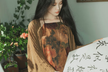 素衣 古装 精美 中国风 模特 人像