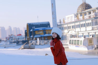 雪国 日系 写真集 女生 雪景 冬天