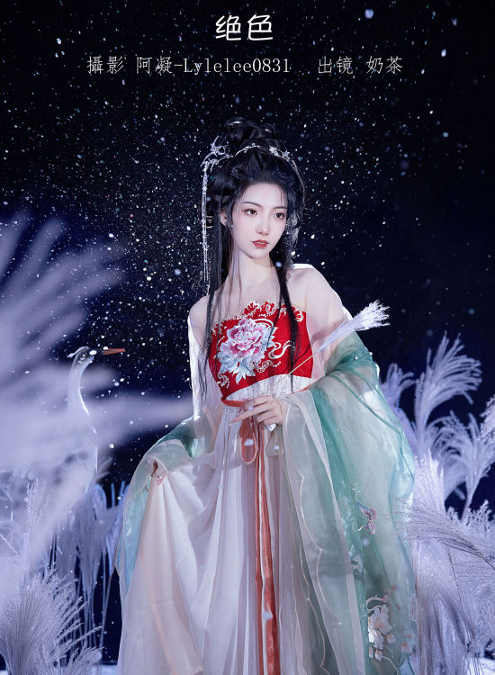 绝色 绝色 中国风 古典 仙气 人像 雪景